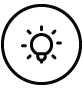 A lightbulb icon, illustrating an idea for products.