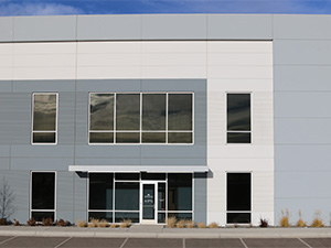 A photo of the front entrance of the McNICHOLS Metals Service Center Location in Denver, Colorado.