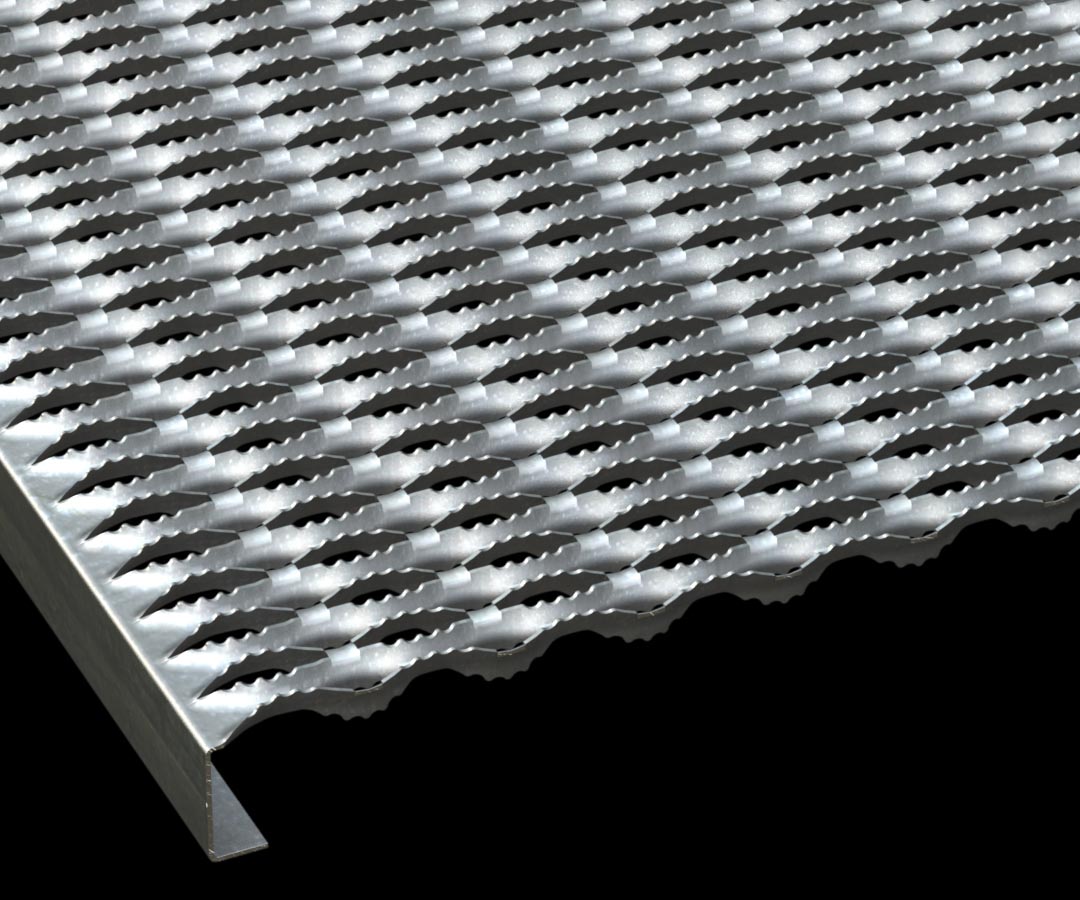 Plank Grating - Grip Strut specifically - on a black background.