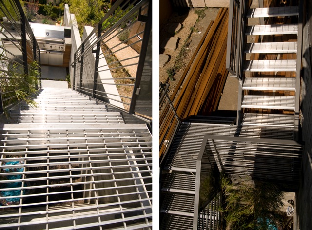 A picture of Stair treads created with McNICHOLS® Aluminum Bar Grating.
