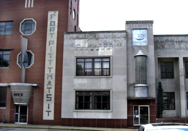 The front of Fort Pitt Brewery in Sharpsburg, Maryland.