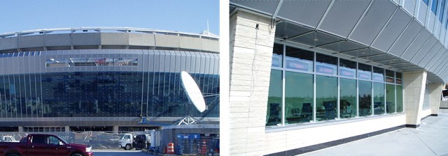 A Perforated Metal exterior for the home of the Kansas City Royals.