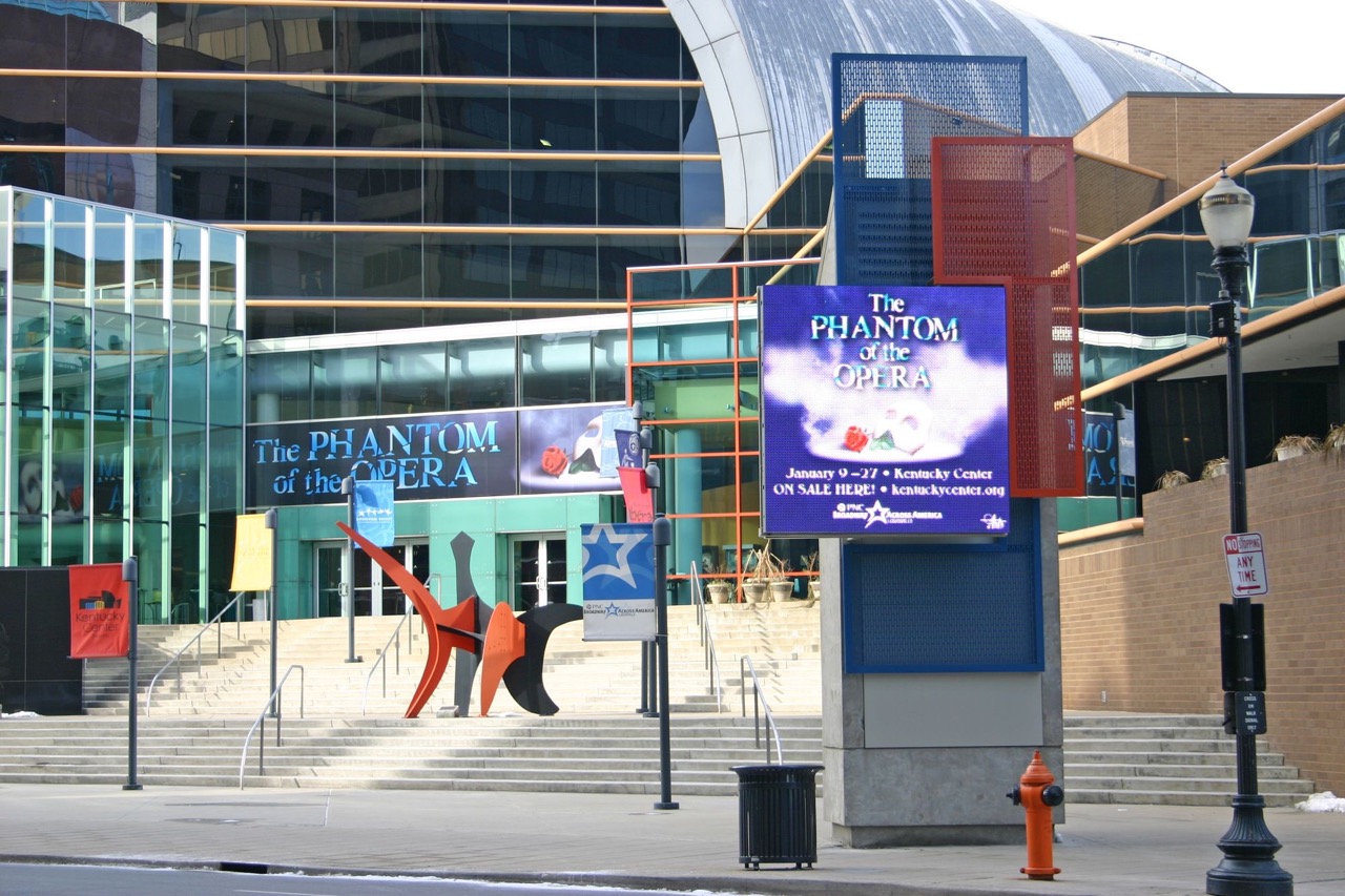 The front of the Kentucky Performing Arts Center.