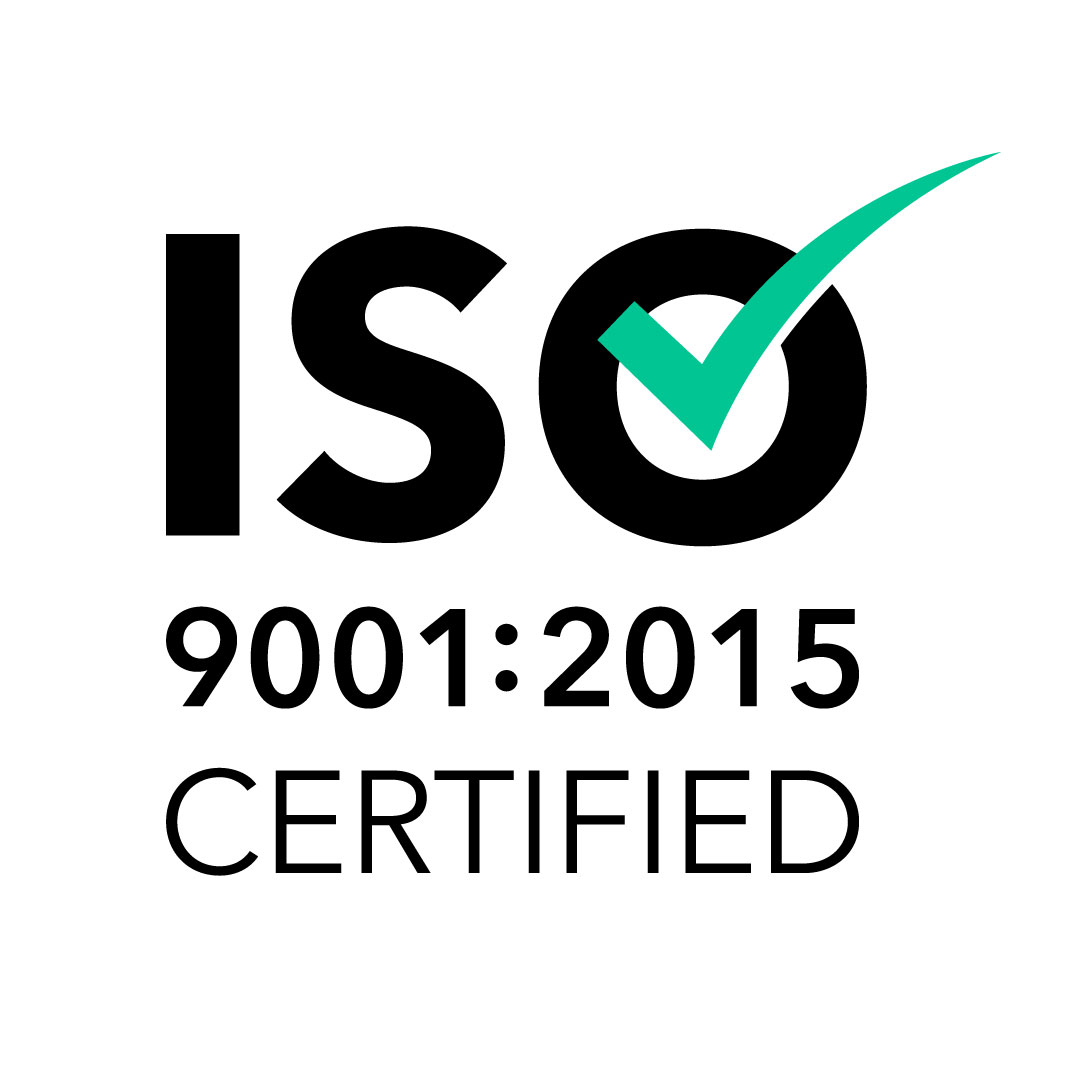 A logo showing that McNICHOLS CO. is ISO 9001:2015 Certified.