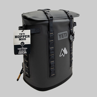 YETI Hopper® that is branded for a McNICHOLS giveaway.