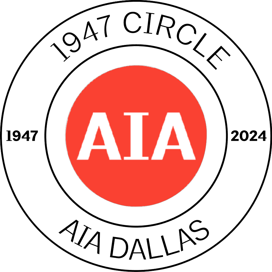 The 1947 Circle 2024 logo for AIA Dallas.