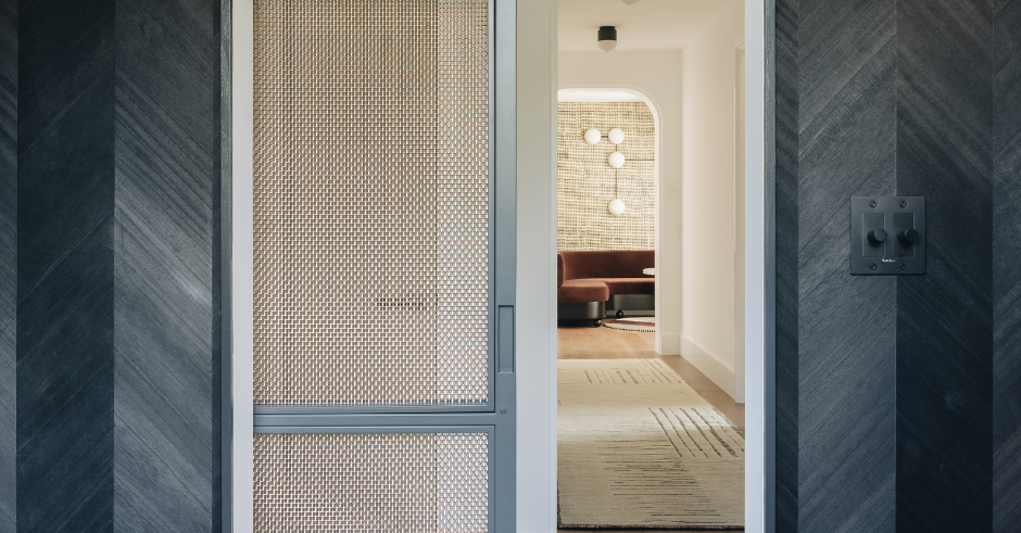 Designer Mesh Door Panel Application.