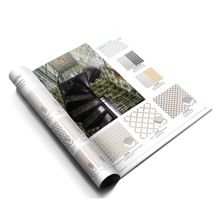 A rendering of the Designer Perforated section of the new Designer Catalog.