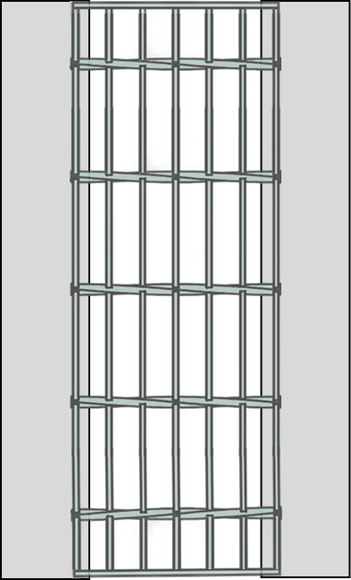 A diagram displaying incorrect bearing bar orientation.