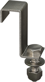 A rendering of a Type J Hold-Down Clip.
