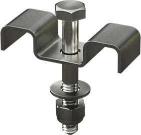 A rendering of a Type M Saddle Clip.