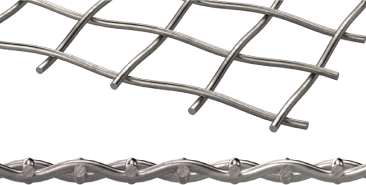 A rendering of a Woven Wire Mesh item that has a Plain Weave type.