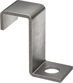 A rendering of a Type Z Hold-Down Clip.