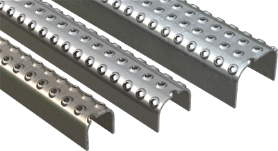 McNICHOLS® Plank Grating Ladder Rung Plank, TRACTION TREAD™