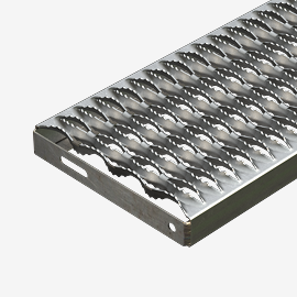 Plank Grating Stair Tread rendering coming out from the right.