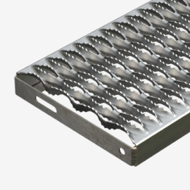 Plank Grating Stair Tread rendering coming out from the right.