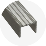 McNICHOLS® DIAMONDBACK® Exruded Ladder Rung Plank with a solid Diamond-Serrated surface profile
