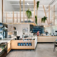 Expanded Metal Partition in a coffee shop