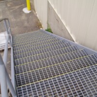 Molded Fiberglass Grating staircase.