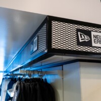 Flattened Expanded Metal Retail Display in the Miami Marlins Team Store