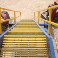 Pultruded Fiberglass Grating staircase.
