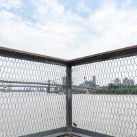 Expanded Metal Railing on Pier 15 in New York City, NY