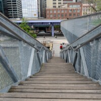 Expanded Metal Railing on Pier 15 in New York City, NY