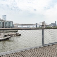 Expanded Metal Railing on Pier 15 in New York City, NY