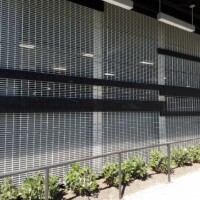 McNICHOLS® Bar Grating siding as seen on a Trader Joes building.