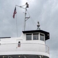 Flattened Expanded Metal Infill Panels on the Statue of Liberty Ferry