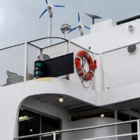 Flattened Expanded Metal Infill Panels on the Statue of Liberty Ferry