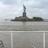 Flattened Expanded Metal Infill Panels on the Statue of Liberty Ferry