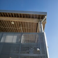 McNICHOLS® Swage-Locked Anodized Bar Grating siding on the Tampa River Center.