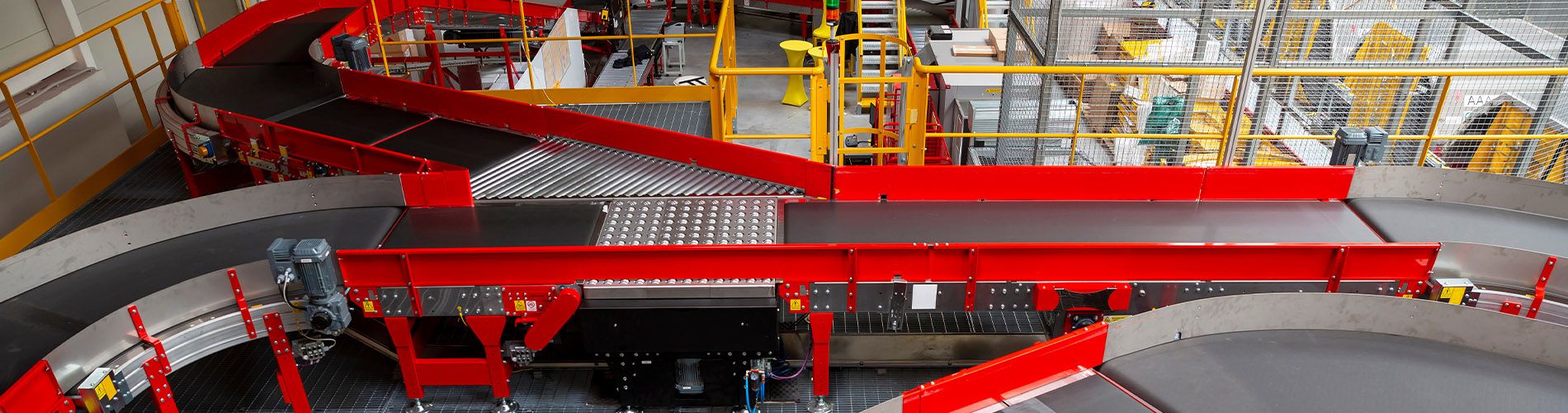 An image of a conveyor belt inside of a manufacturing facility.